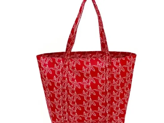 Bolso de mano de lona de algodón orgánico plegable con cierre Ziplock suave y duradero con asa de un solo hombro a granel personalizado de estilo informal
